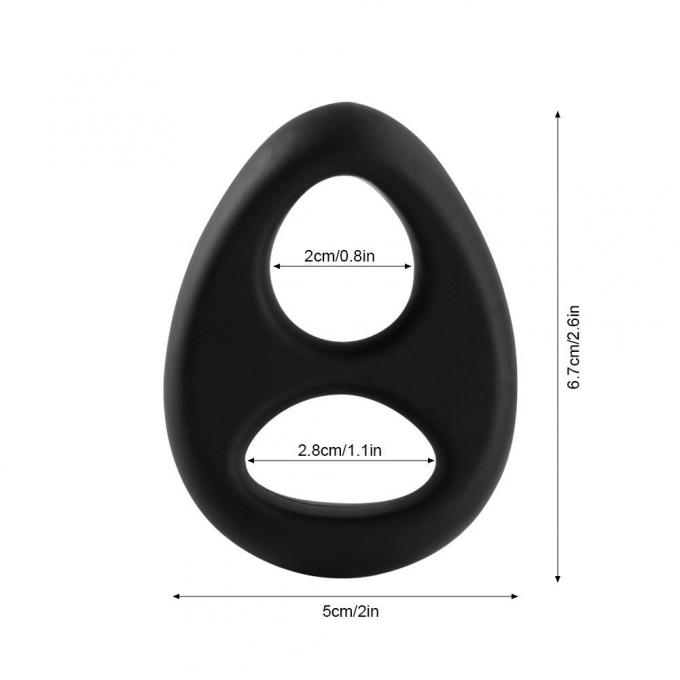 Anillo de goma elástico del gallo del juguete del sexo de la eyaculación prematura del retraso