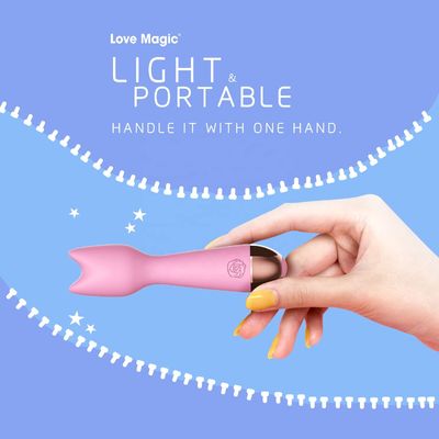 ROHS Wireless Rechargeable Magic Wand Massager Vibrator For Gilrs