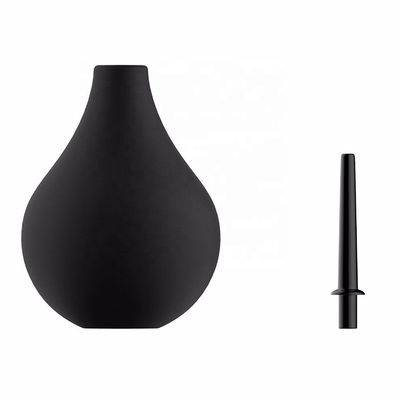Black PVC ABS Enemas Bulbs Reusable Anal Douche For Men